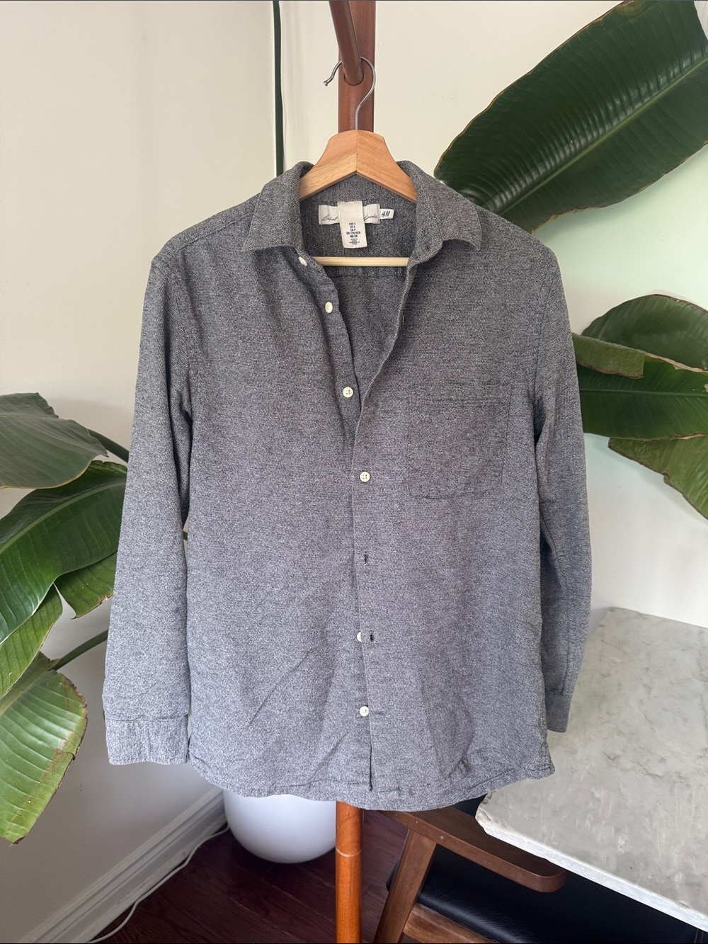 HM Casual Grey Long-Sleeve Shirt - Unbranded